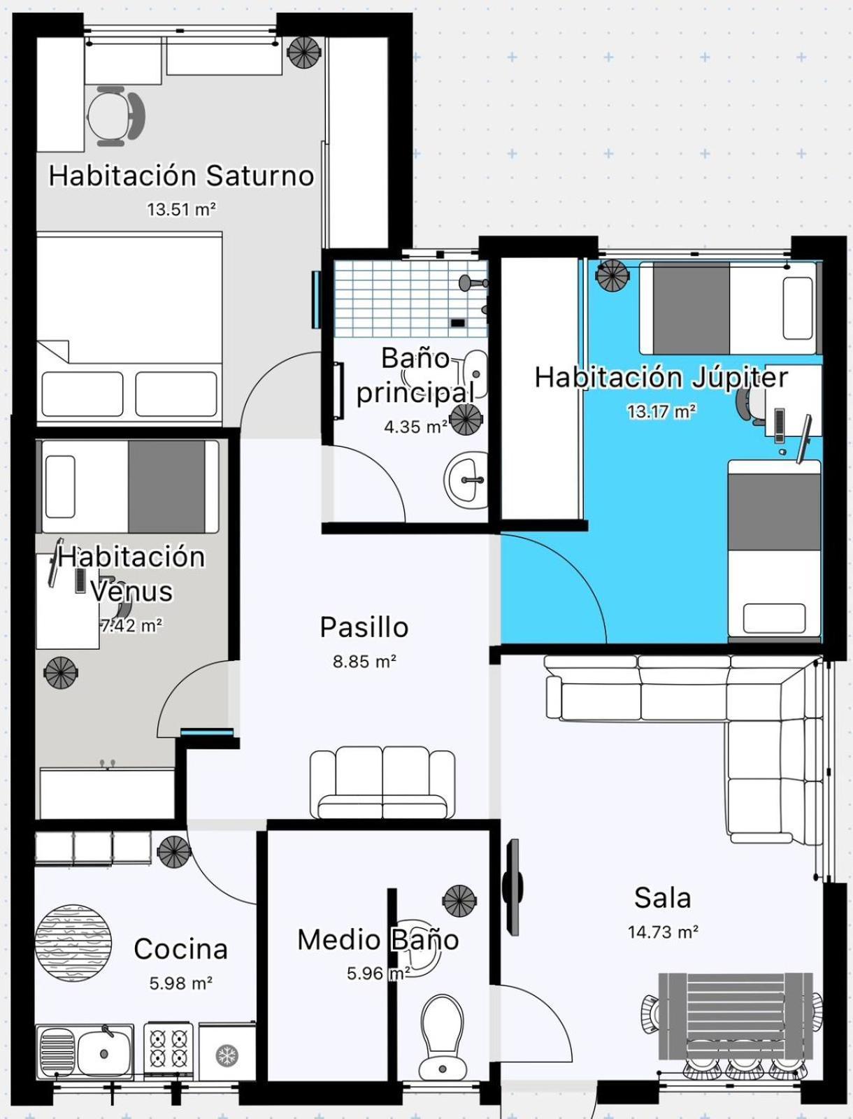 A Habitaciones Bmr Mexico by Eksteriør bilde
